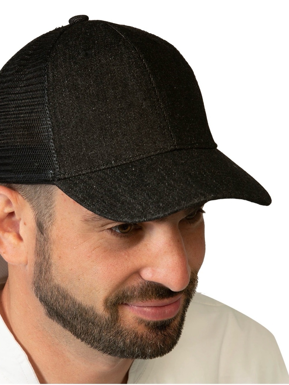 Happy Chef ⭐️NWT⭐️ Dark Denim Mesh Trucker Cap Unisex One Size